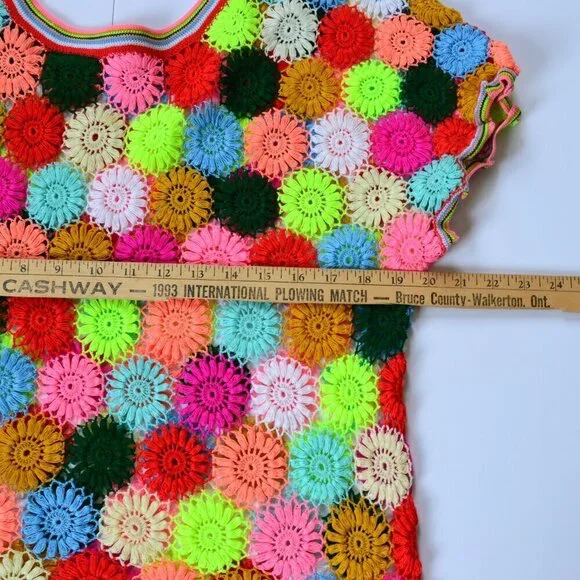 Hand Crocheted Flower Top - Picture 5 of 11